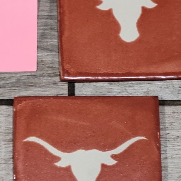 Texas Longhorns 5 piece bundle decorative tiles or coasters - Picture 5 of 6